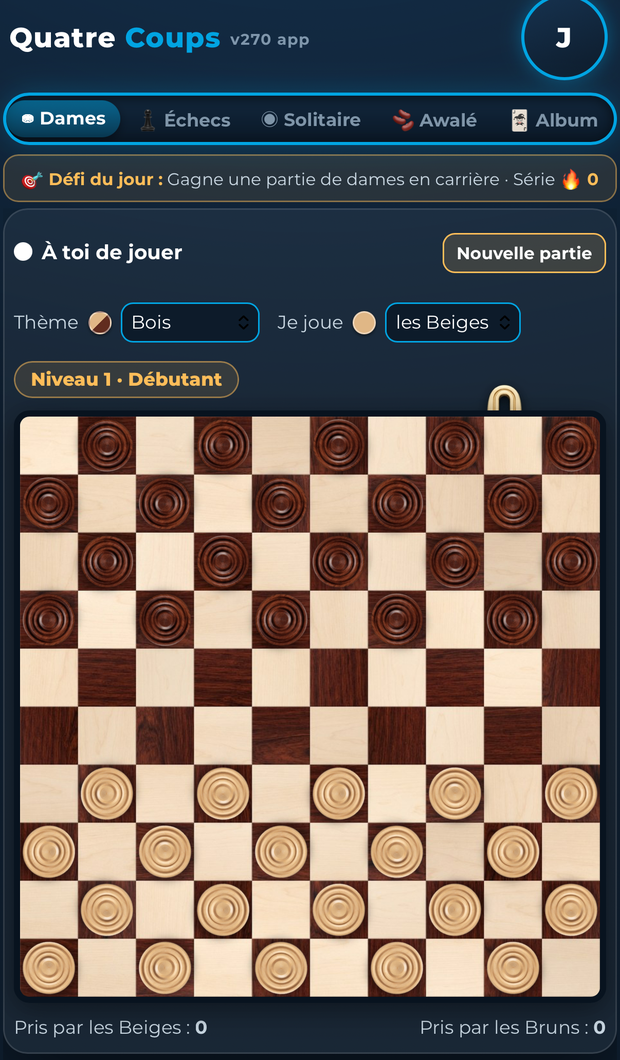 Dames internationales dans Quatre Coups